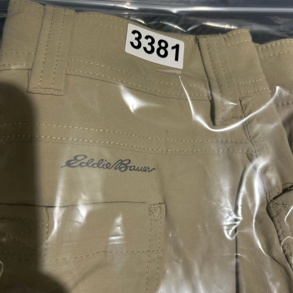 Eddie Bauer First Ascent Guide Pro Pants Mens 36x34 Khaki Hiking Utility Stretch